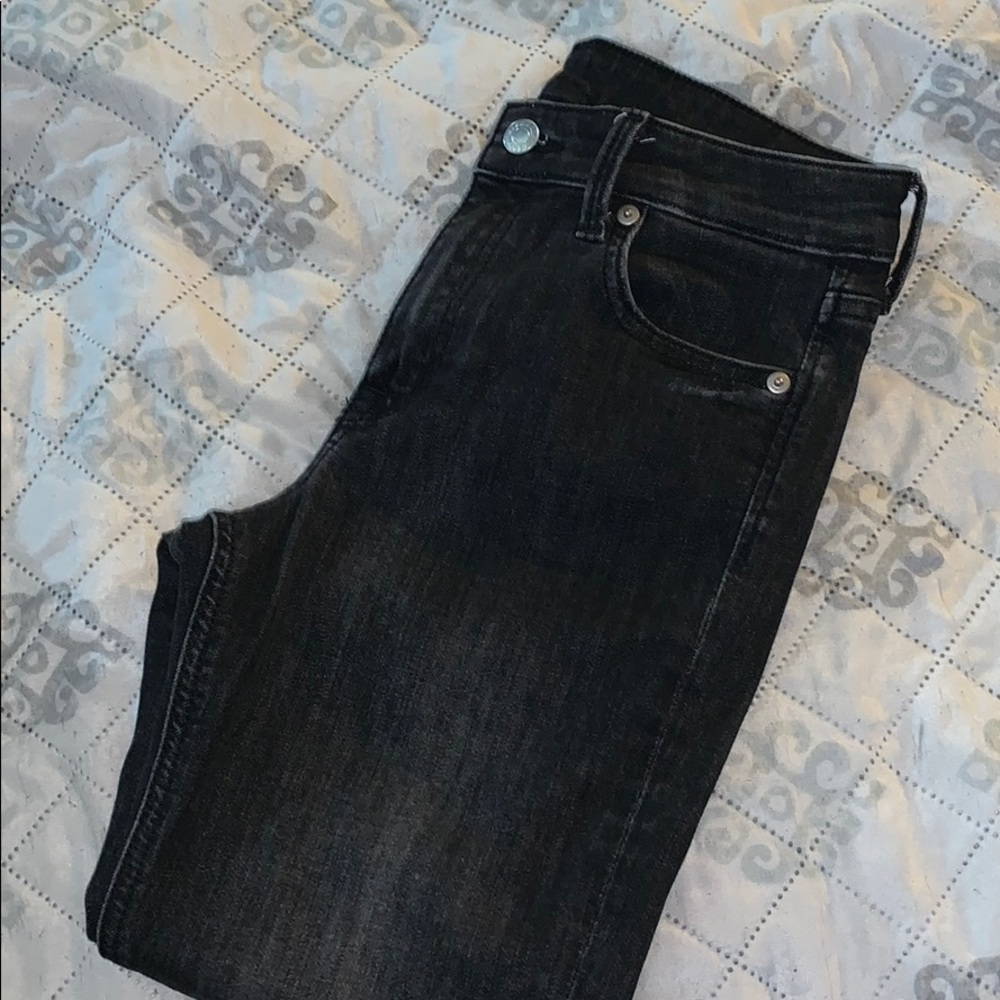 H&M white wash skinny jean